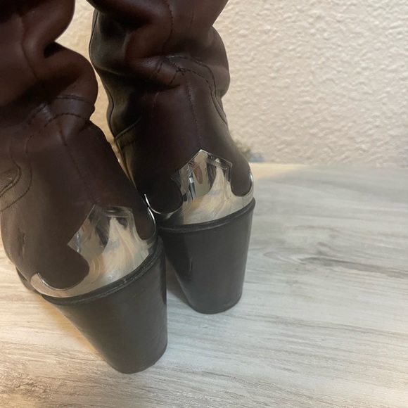 Frye Faye Metal Plate Pull On Western Boot 7.5 - Picture 2 of 13